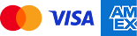 Mastercard, Visa, American Express, Discover